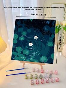 成人数码油画，丙烯颜料，简易成人数码油画，适合初学者，DIY数码油画，可作礼物或家居墙面装饰，尺寸：20英寸宽 x 20英寸长 / 30英寸宽 x 30英寸长 - 深灰色 - 查看 8