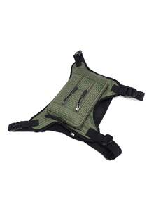 Functional Tactical Chest Rig Bag Multi‑Pocket Adjustable Straps Wear‑Resistant Fabric Portable Vest Pack For Outdoor Sports Cycling - Multicolor - View 4