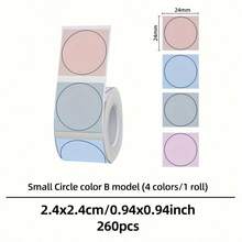 Marklife 24x24mm Self-Adhesive Thermal Label Printing Paper, Multi-Purpose Paper Round Circle Labels For P50/M120/M110/M200/M220/B3S, DIY Barcode & Logo Design For DIY Projects & Crafts - View 12