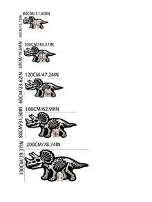 1pc Dinosaur Fossil Decorative Rug, Thickened Carpet, Thick Rug, Plush Carpet, Thickened Rug, Decorative Rug, Bedroom Decor, Small Rug, Carpet, Home Decor - Multicolor - View 4