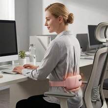 Warm Uterus Waist Belt, USB Rechargeable Heating Pad, Heating Vibration Massage Waist Belt - A - View 6