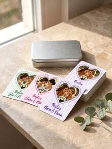Personalized Custom Wedding Playing Cards Set (54pcs), Replica Wedding Besties Photo Playing Card Family, Custom Photo And Text Gift For Wedding Guest Book Playing Cards, Reception Table Favors And Personalized Wedding Keepsake - Multicolor 3 - View 4