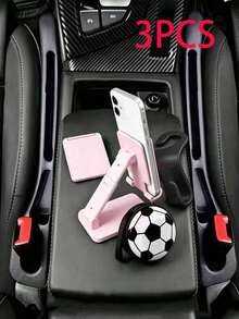 Multifunctional 2-In-1 Car Seat Gap Storage Box & Anti-Drop Plug: Dual-Compartment Non-Slip Storage Box, Suitable For Sedans And SUVs, Interior Accessory For Storing Small Items - Multicolor - View 17