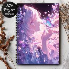 1pc Japanese Anime Spiral Notebook Travel Journal, Anime Rabbit Girl Spiral Notebook - Cute Pink Rabbit And Rabbit Ear Design, Japanese Theme And Design Daily Journal, Classroom Notes, Office Memo, Portable Writing Notebook, Suitable For Professionals, Students And Office Use - Perfect Gift Choice, Artistic Cover Design, Learning Formula Recording, Subject Study Record Book - One Book (50 Pages, 100 Pages) - View 13