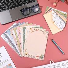 1/3/6 Sets Of Writing Paper And Envelopes With Liners, Featuring Beautiful Floral Patterns, Double-Sided Invitation Cards With Random Designs Suitable For Love Letters, Invitations, Graduation Cards, Greeting Cards, Etc. - Floral Small Envelopes - View 12