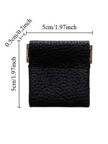 Mini IC Closure Faux Leather Jewelry Pouch - Soft Rectangular Suitable For Earrings, Rings, Portable For Daily Use, Travel & For Storing Small With IC Snap Closure, Jewelry Boxes - Multicolor - View 16