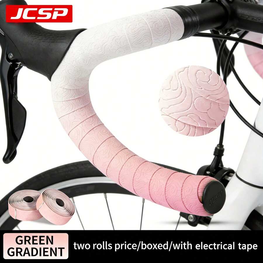 1pc Bicycle Handlebar Tape, Road Bike Shock-Absorbing Anti-Slip Handlebar Tape, Suitable For Road Bike Handlebar Decoration And Anti-Slip Shock Absorption, Enhancing Riding Experience, Cycling Equipment, Road Bike Handlebar Tape - Multicolor - View 1