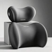 Car Memory Foam Headrest And Lumbar Support Pillow Set, Ergonomic Neck And Waist Cushion, Suitable For Long-Distance Driving - Multicolor - View 7