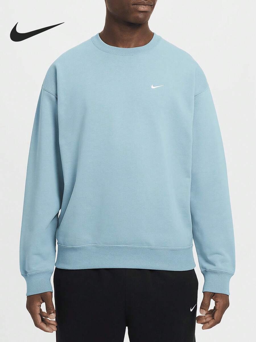 Nike Authentic Solo Swoosh Men's Loose Casual Warm Sweatshirt DX1361-464 - DX1361-464 - View 1