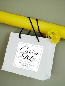 1/24/96/180pcs Customizable Waterproof & Oil-Resistant Stickers, Customizable Text, Suitable For Planner Decoration, Luggage, Envelope Sealing, Gift Packaging. Perfect For Best Friends, Brothers, Friends, Family, Partners, Newlyweds, Multiple Sizes Suitable For Graduation Ceremony, Wedding Party, Housewarming Party, Birthday Season - Multicolor - View 6