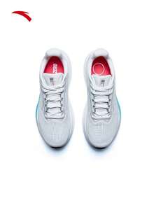 Anta Champion 5th Generation Men's Running Shoes, Shock-Absorbing, Breathable, Supportive, Anti-Slip Sports Shoes - Greyish White/Red Green - View 8
