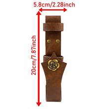 1 Set 2pcs Plus Size Knotted Rope Waist Belt + Butterfly Fan Cover, Suitable For Women, Nordic Witch Waist Chain, Handheld Fan Cover, Viking Accessory, Bohemian Renaissance Market Waist Rope, DIY Waist Rope - A - View 6