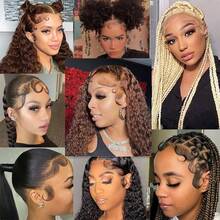 100% Human Hair Baby Hair Edge Invisible Transparent Lace Front Hairpieces For Women Lightweight&Breathable Baby Hair Lace Topper Hand Knotted Lace Natural Hairline Coverage - Multicolor - View 9