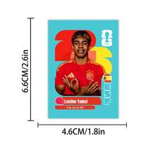 Panini FIFA 50Pcs Football Player Stickers, Assorted Soccer Star Portrait & National Team Card Designs For Scrapbooking, Journals And Football Fans - Multi-color 2 - View 5