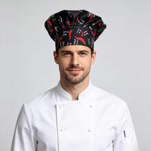 Adjustable Classic Chef Hat, Pleated Chef Hat, Unisex Breathable Tall Chef Hat, Suitable For Cafe, Restaurant, Kitchen - 1Pc - View 12