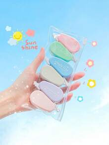 6pcs Set New Creative Portable Mini Correction Tape, Morandi Color Correction Tape Set, 6pcs Student Correction Tape Stationery - Sets - View 12
