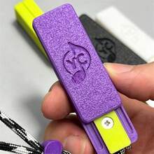Sound Effect 3-Tone Ding-Ding Push Slider EDC Stress Relief Toy, Clicky Coin Press Slider Fidget Toy, 3D Printed Musical Push Slider, Handheld Sensory Fidget Toy - Multicolor - View 4
