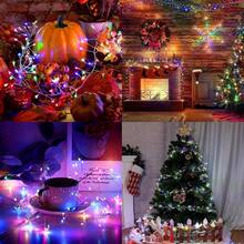 USB Powered Multi-Color Firecracker LED String Lights, Full Cluster Design With Bright LED Beads, 8 Adjustable Lighting Modes, Suitable For Windows, Bedrooms, Wedding Backgrounds, Parties And Holiday Home Decor, Creating A Dynamic Festive Atmosphere - USB Firecracker Light - View 7
