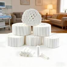 50pcs Disposable Cotton Swabs, High Absorbency Cotton Material, Gentle Cleaning And Absorbent Care, Suitable For Daily Care, Makeup Removal, Cleaning, Home Personal Care Essential, Disposable Cotton Swabs - Multicolor - View 6
