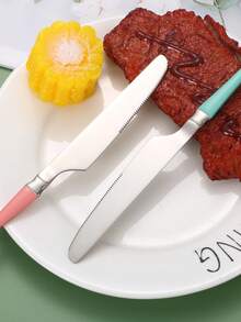 5pcs Stainless Steel Steak Knife Set, Suitable For Family Gatherings, Holiday Feasts, Buffet, Wedding Parties - View 3