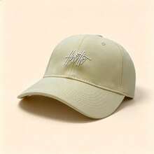 1 st basebollkeps i graffitistil med broderade bokstäver, enfärgad, justerbar, mjuk skärm, avslappnad solhatt, unisex streetwear dad hat - flerfärgad - Visa 6
