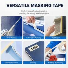Tesa Washi Masking Tape, Heat Resistant, Easy To Tear, No Residue, Suitable For Car Painting, Art Painting, Decoration, Precision Masking - Round - View 8