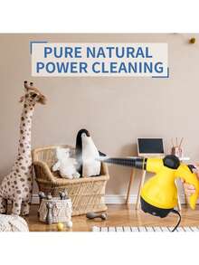 Teckwe 1 pieza Máquina de limpieza a vapor de alta temperatura portátil de mano para el hogar, máquina de limpieza de campana de cocina - Amarillo - Ver 5