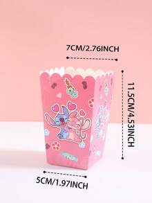 6pcs/12pcs/24pcs Anime Cartoon Theme Party Candy Boxes, Theme Party Gift Boxes, Candy & Cookie Boxes, Party Gift Bags, Party Gift Boxes, Suitable For Birthday Party, Candy And Popcorn Box Decoration, Back To School Season Party, Holiday Essential Party Supplies - Multicolor - View 6