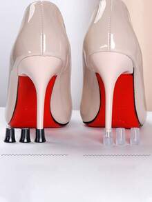 3 Pairs/Sets Practical High Heel Shoe Heel Protectors, Wear-Resistant Anti-Slip Quiet, Heel Repair Caps, Suitable For Summer Party Back To School Fashion Office Lady Wedding Sister Gathering Business Trip - Multiple Styles - View 4