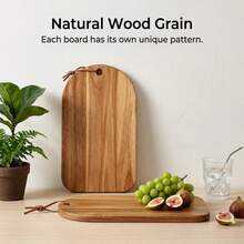 1pc Rope Hanging Wooden Cutting Board, Cheese Board, Suitable For Kitchen And Restaurant, Halloween Harvest Festival Back To School Season, Holiday Gift For Mother Father Lover - 1PC - View 9