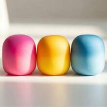 Mello Mallo Malvavisco Cambia Color UV, Juguete de Malvavisco Cambia Color Sensible a la Luz, Juguete Cilíndrico de Alivio del Estrés, Bola de Apretar Hecha a Mano - Multicolor - Ver 8