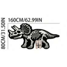 1pc Dinosaur Fossil Decorative Rug, Thickened Carpet, Thick Rug, Plush Carpet, Thickened Rug, Decorative Rug, Bedroom Decor, Small Rug, Carpet, Home Decor - Multicolor - View 12