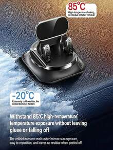 Universal 360° Rotating Car Phone Holder With Anti-Slip Silicone Pad, Adjustable Phone Mount, Car Navigation Holder With Rotating Arm Design, Stable And Anti-Slip, One-Hand Operation, Easy Installation, Suitable For Dashboard, Car Interior, Office And Home Use, Compatible With All Phones, Multiple Styles Available, Essential Gift For Drivers - A - View 1