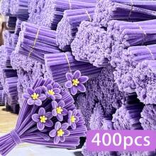 400 Pipe Cleaners& Video Tutorial - Ultimate Chenille Stem Craft Kit | DIY Bundle For Flowers & Creative Projects, Perfect For Parties, DIY Activities,Handmade Craft Gift For Valentine's Day, Christmas - Solid Color - View 16