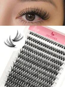 240 قطعة رموش صناعية D Curl بطراز عطلة 40D، أطوال مختلطة 9 مم-16 مم، بطراز طبيعي، صف واحد كثيف، عناقيد فردية مزروعة، رموش صناعية DIY، عناقيد رموش فردية، تمديد رموش خصلات فردية، عناقيد رموش صناعية - D - مشاهدة 3