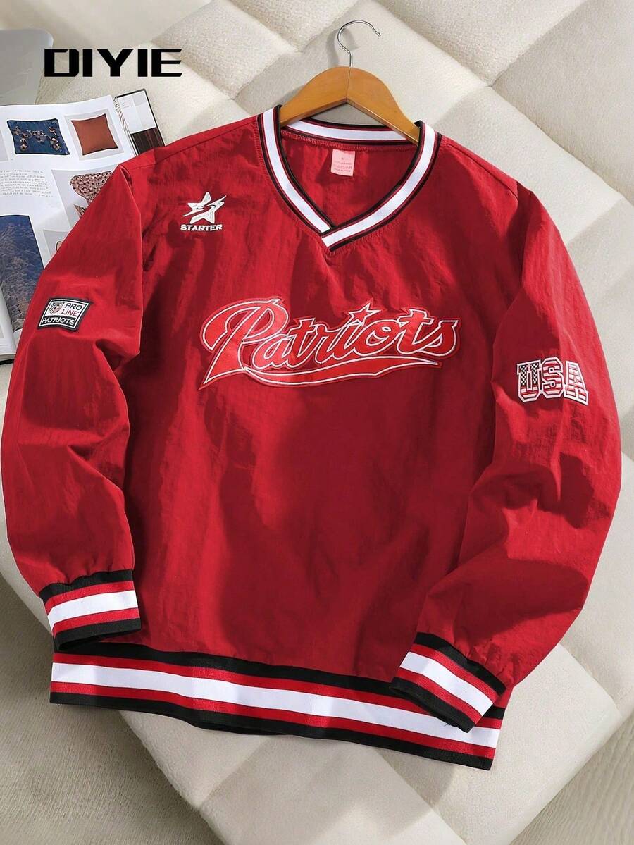 Men Zip-Up Sweatshirts - Red - View 1