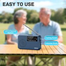 Mini AM/FM Radio, Battery Powered With Lanyard, Excellent Reception, Portable AM/FM Transistor Radio With Headphone Jack And Antenna - View 5