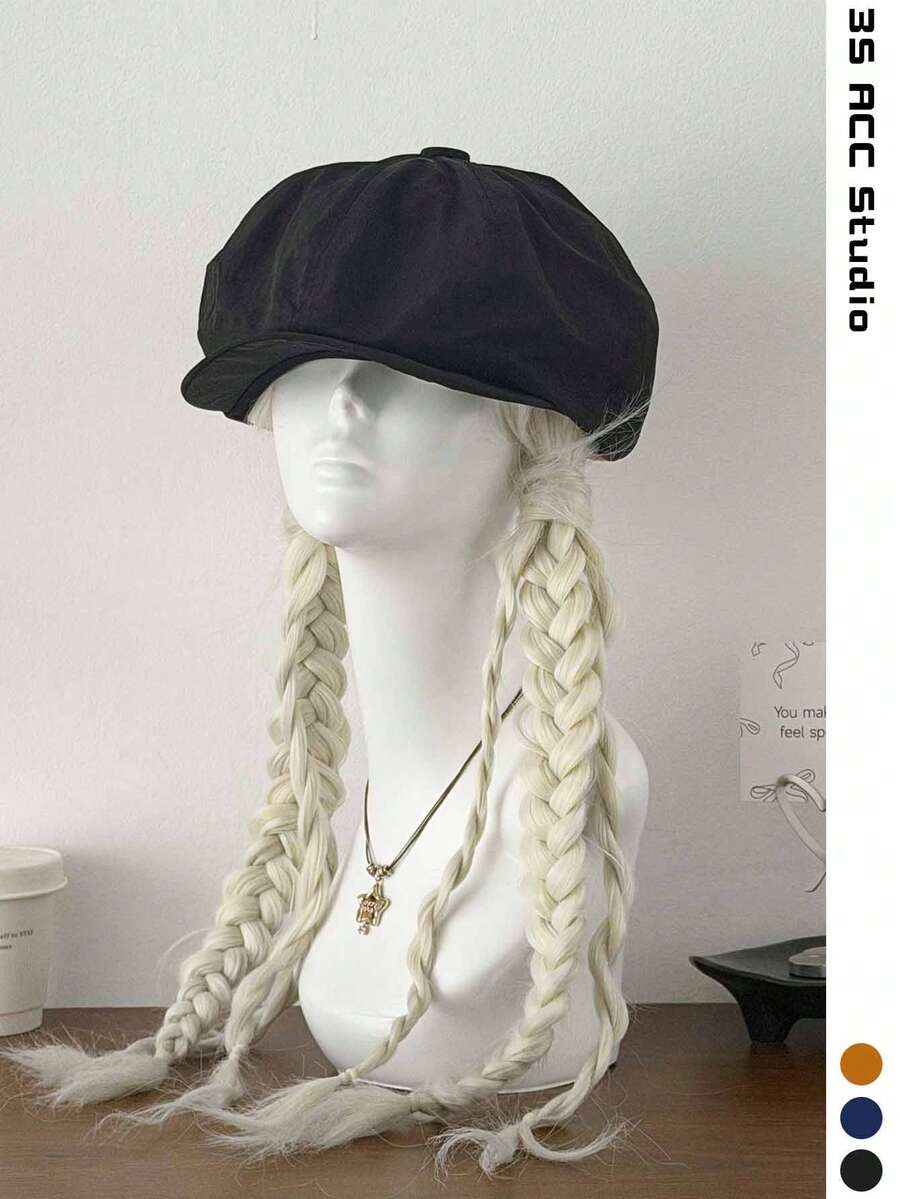 Topi Newsboy Pelindung Matahari Musim Panas Cepat Kering, Topi Motif Awan Ukuran Besar, Topi Segi Delapan Artistik Gaya Jalanan INS Wanita, Beret Bergaya Lusuh, Topi Pelukis Vintage Lingkar Kepala Besar, Topi Bertepi Lembut Serbaguna yang Membuat Wajah Terlihat Lebih Ramping