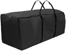 Waterproof Storage Bag For Garden Cushions And Outdoor Pads, Splash-Proof Protective Cover For Patio And Garden Cushions, Dimensions: 122 * 39 * 55 Cm - Black - View 8