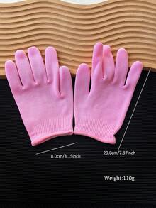 1 Pair Multi-Color Gel Moisturizing Hand Gloves, Home Hand Care Anti-Cracking, SPA Nail Care Accessory Tool - Multicolor - View 5