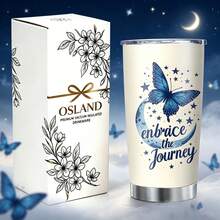 Blue Butterfly Star Moon