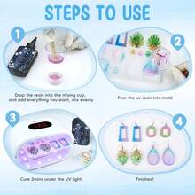 400g Crystal Clear UV Resin Glue, Non-Yellowing Hard Low Viscosity Low Shrinkage UV Curing Epoxy Resin, Suitable For Jewelry Making, DIY Crafts, Casting - A - View 4