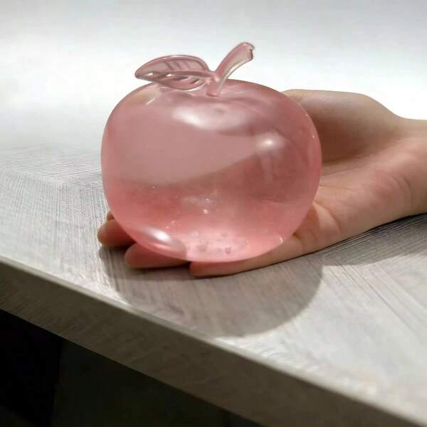 1pc Pink/Green Apple Squeeze Toy, Large Apple Stress Relief Slow Rebound, Suitable For Anxiety Relief, Office Relaxation, Home Decor | Best Gift For Family And Friends, Soft Squeeze Toy, Squeeze Toy, Soft Plush Toy, Plush Toy, Cheese Soft Plush Toy, 2026 Graduation Party Supplies