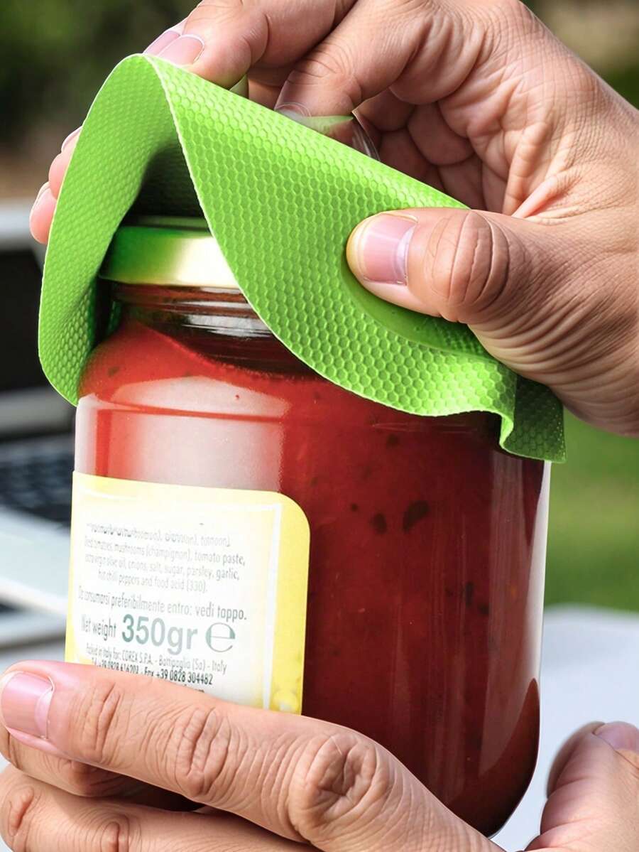 Multifunctional Rubber Bottle Opener Pad, Round Non-Slip Can Opener, 1pc/3pcs - View 1