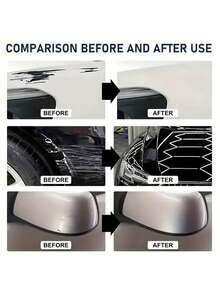 Car Metal Paint Scratch Repair Paste, Deep Scratch Scratch Repair Restoration Paste, Suitable For Various Car Paint Colors, Scratch Repair Wax, Car Parts, Comes With A Free Car Cleaning Sponge - Multicolor - View 5