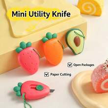 1pc Mini Portable Utility Knife, Package Opener, Wallpaper Cutter, Cute Scrapbook Craft Knife - Cute Qixin Knife - View 1