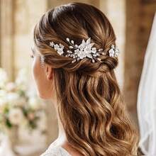 3pcs Elegant Plant ABS Plastic (ABS Resin) Hair Sticks Bridal Wedding Hair Accessories For All Seasons - Color - View 1