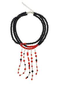 Halloween Dark Style Necklace Collection, Vampire Blood Drop Pendant Choker, Quirky Skull Blood Eye Ghost Spider Collar Chain, Gothic Party Cosplay Costume Neck Chain, Holiday Outfit Personalized Accessory - Multicolor - View 2