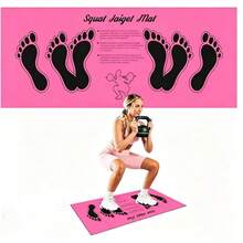 Non-Slip Squat Training Mat, Helps Improve Exercise Efficiency, Non-Slip, Soft And Elastic, Easy To Clean And Store, Suitable For Gym Workouts And Home Exercise, Indoor/Outdoor Activities, Suitable For Yoga - Multicolor - View 14