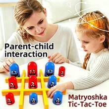 Children's Tic Tac Toe Intelligence Game, Parent-Child Interactive Fun Toy, Montessori Teaching Tool Shape Recognition, Intelligence Development Puzzle Toy, Birthday Party Gift, Christmas Gift - Multicolor - View 11